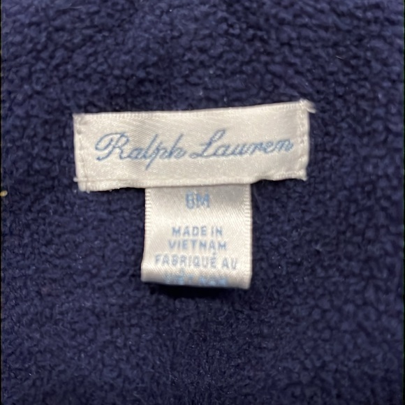Ralph Lauren Baby Boy Water-Resistance Hooded Barn Bunting Navy Snowsuit SZ 6 M - Picture 5 of 7